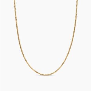 David Yurman Gold box chain Necklace